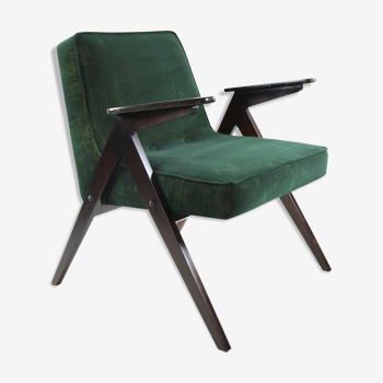 Green armchair by Józef Chierowski, 1970