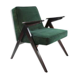 Green armchair by Józef Chierowski, 1970