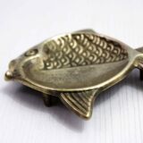 Vide poche vintage forme poisson en laiton