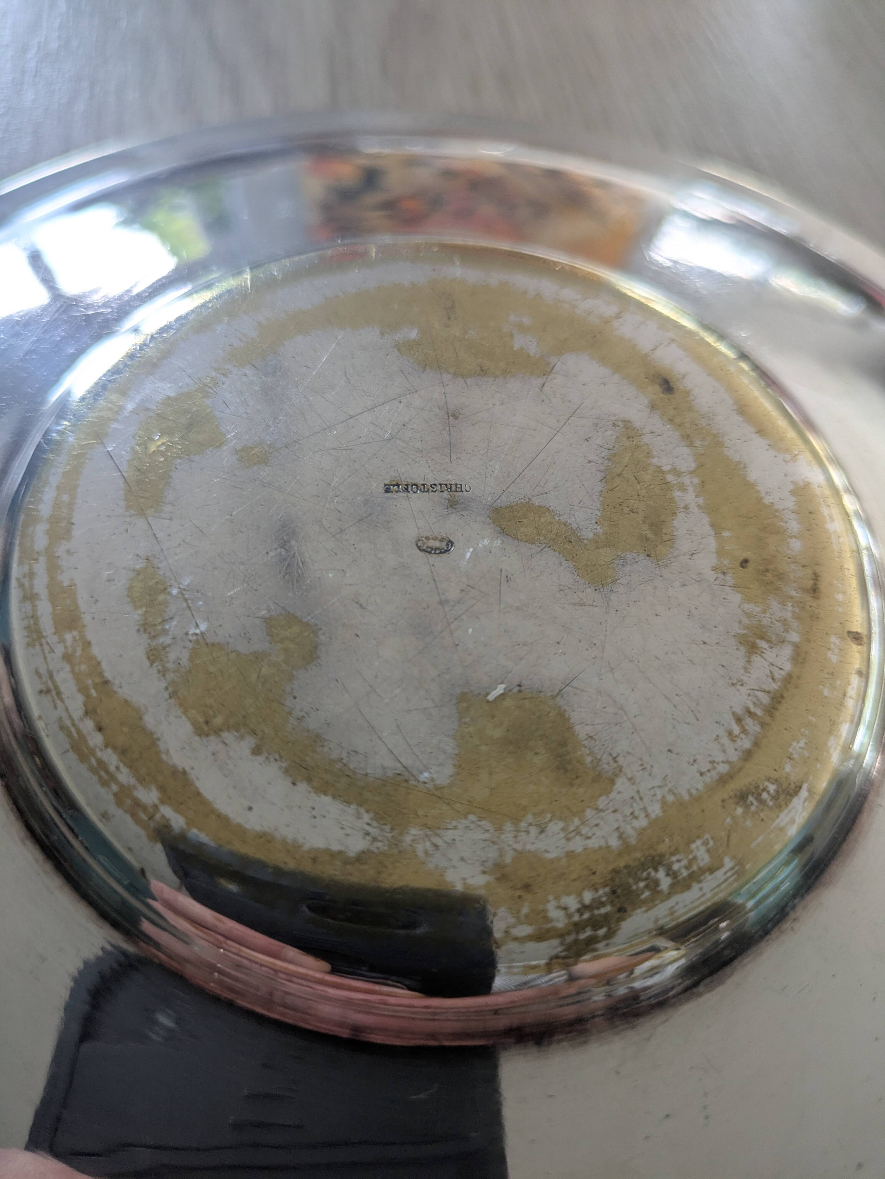 Christofle, silver-plated bowl and stand, numbered from the 19th century