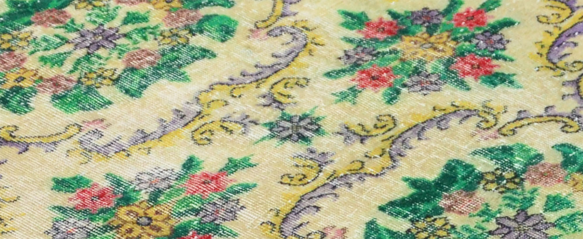 Anatolian handmade vintage rug 193 cm x 112 cm