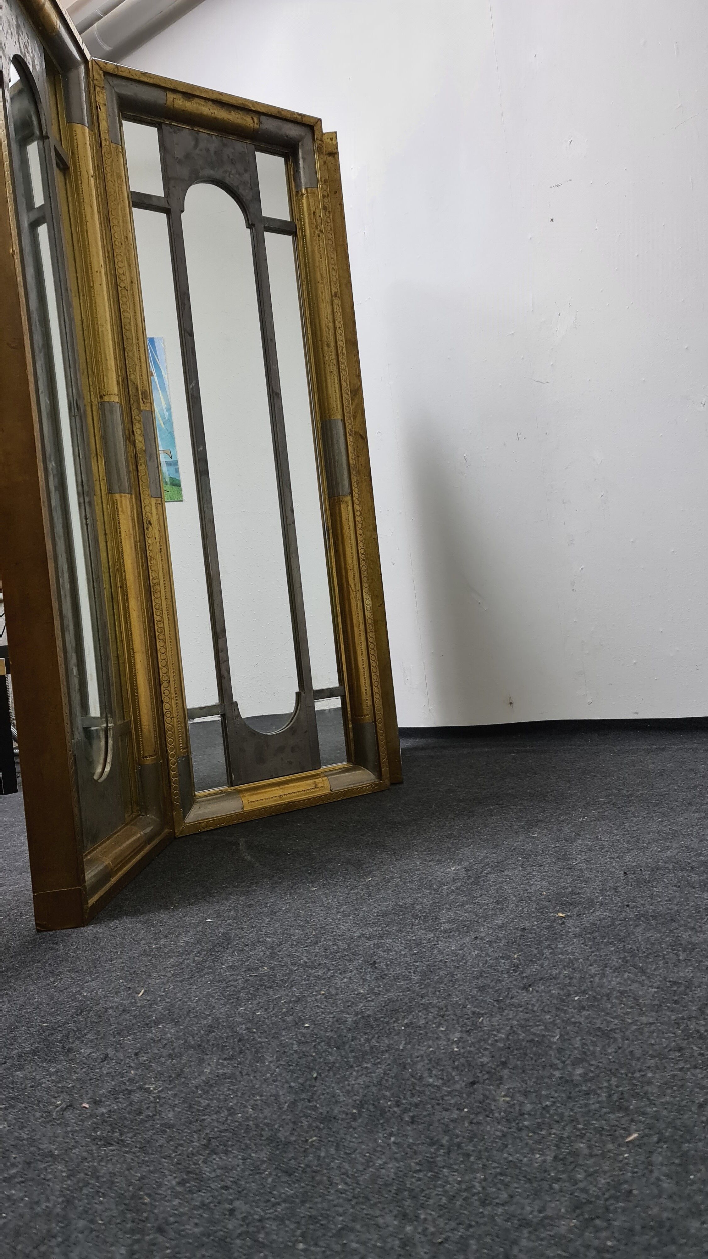 Vintage Brass mirror room divider