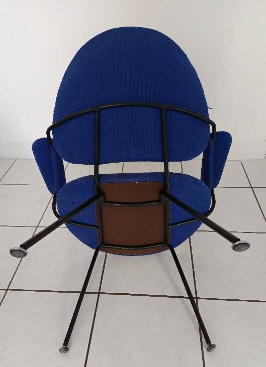 Vintage armchair 1950 gispen blue