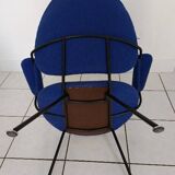 Vintage armchair 1950 gispen blue