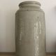 Large cylindrical pot in glazed stoneware