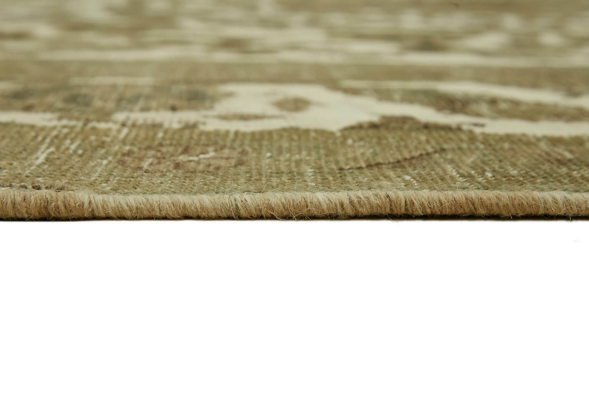 1980s 300 cm x 395 cm beige wool carpet