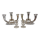 Set of 4 1960s candlesticks