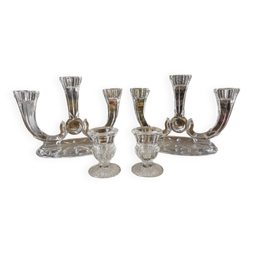 Set of 4 1960s candlesticks