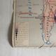 Vintage school map double-sided "South America / North America"