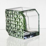 Green Square Bowl, Pavel Hlava, 1970s, Czechoslovakia