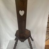 Chaise tripode en bois