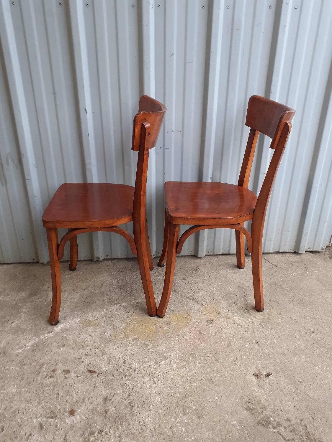 Pair of bistro chairs