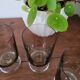 Lot de 3 verres à pied noir fumé Luminarc