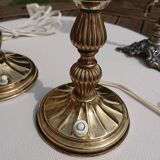 2 bedside or opaline-laying lamps