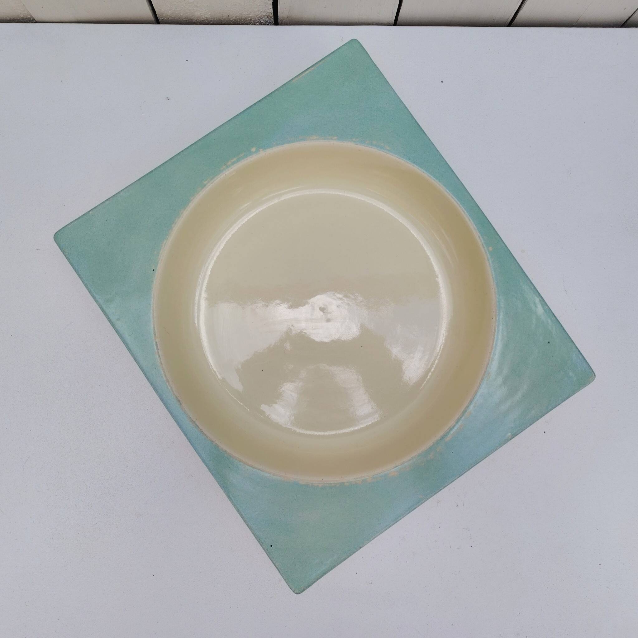 Vegetable dish, ceramic, Jean Luce earthenware, vintage