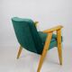 366 Lounge Chair in Green Velvet by Józef Chierowski, 1970s