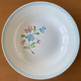6 old earthenware soup plates from Salins-les-Bains (Jura)