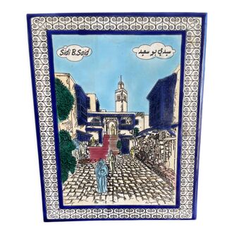 Old ceramic painting sidi bou said