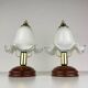 Vintage Italian table lamps in Murano glass, 1980s, set of 2.
