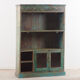 Armoire bibliothèque ouverte en bois vintage