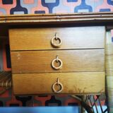 Louis Sognot rattan desk