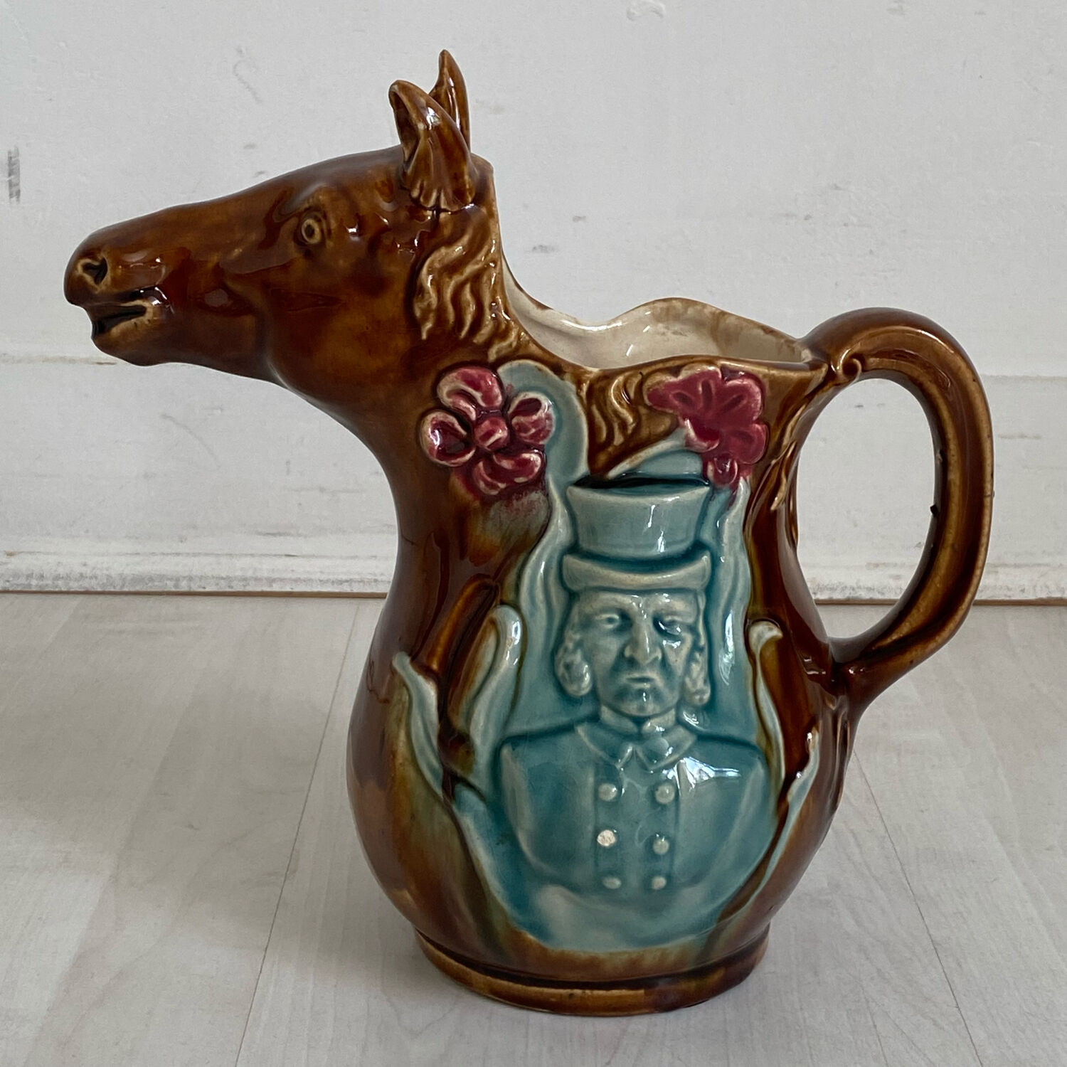 Vintage slurry pitcher horse model