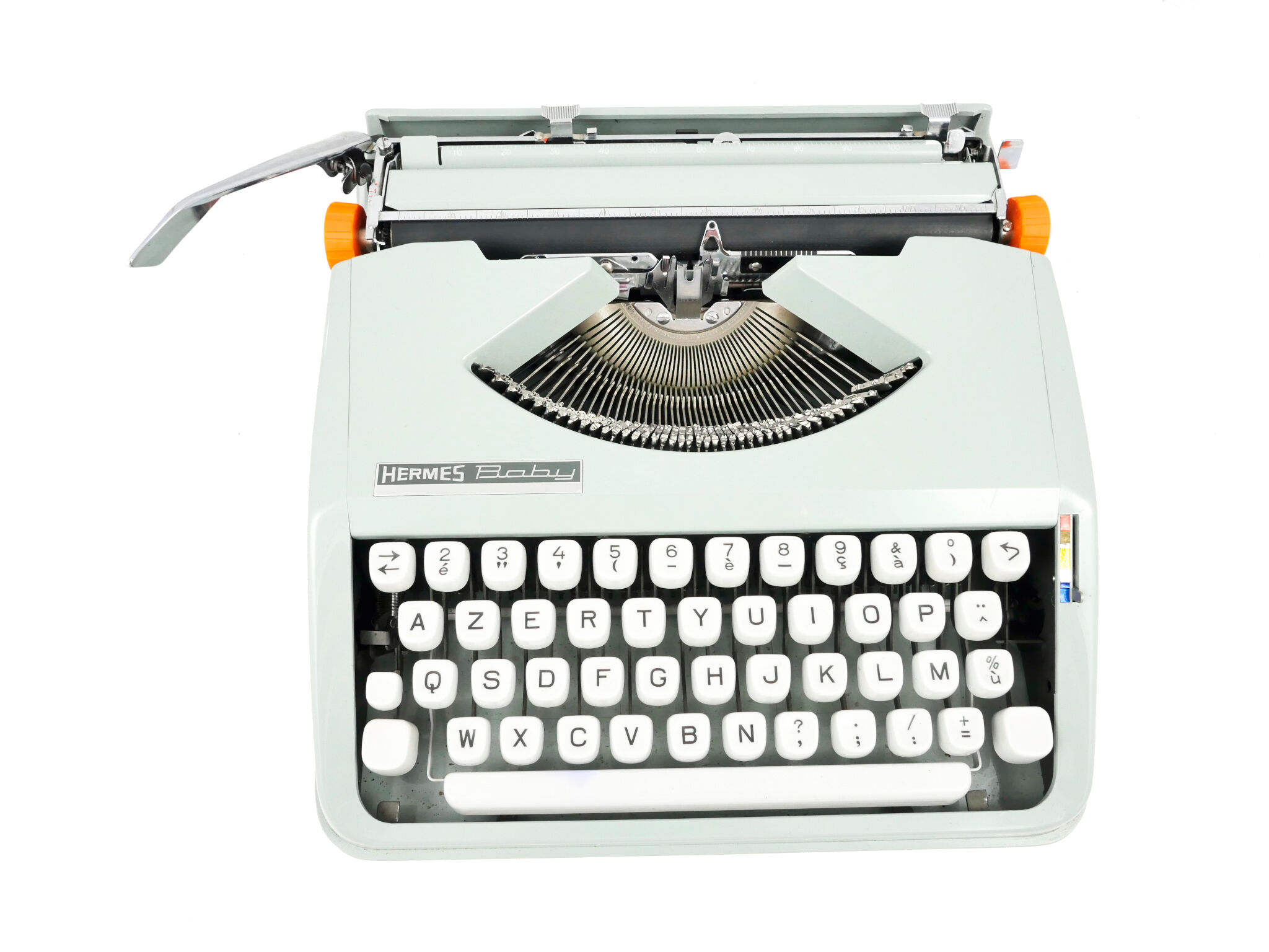 Hermes Baby Cursive green lime maker typewriter