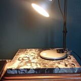 Adjustable metal reading table lamp