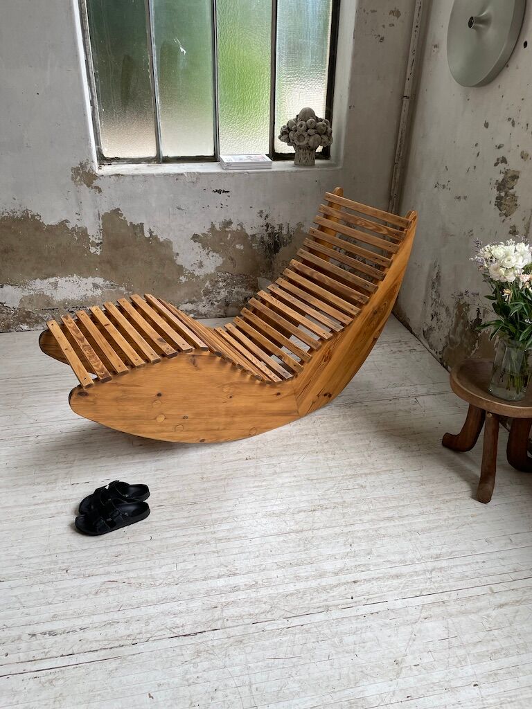 Deckchair bauhaus pine
