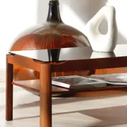 Vintage rectangular coffee table – Solid teak – Myer