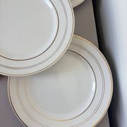 4 dessert plates in porcelain from St Amand 191105