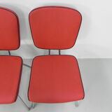 Ensemble de 5 chaises de table à manger vintage, style dîner
