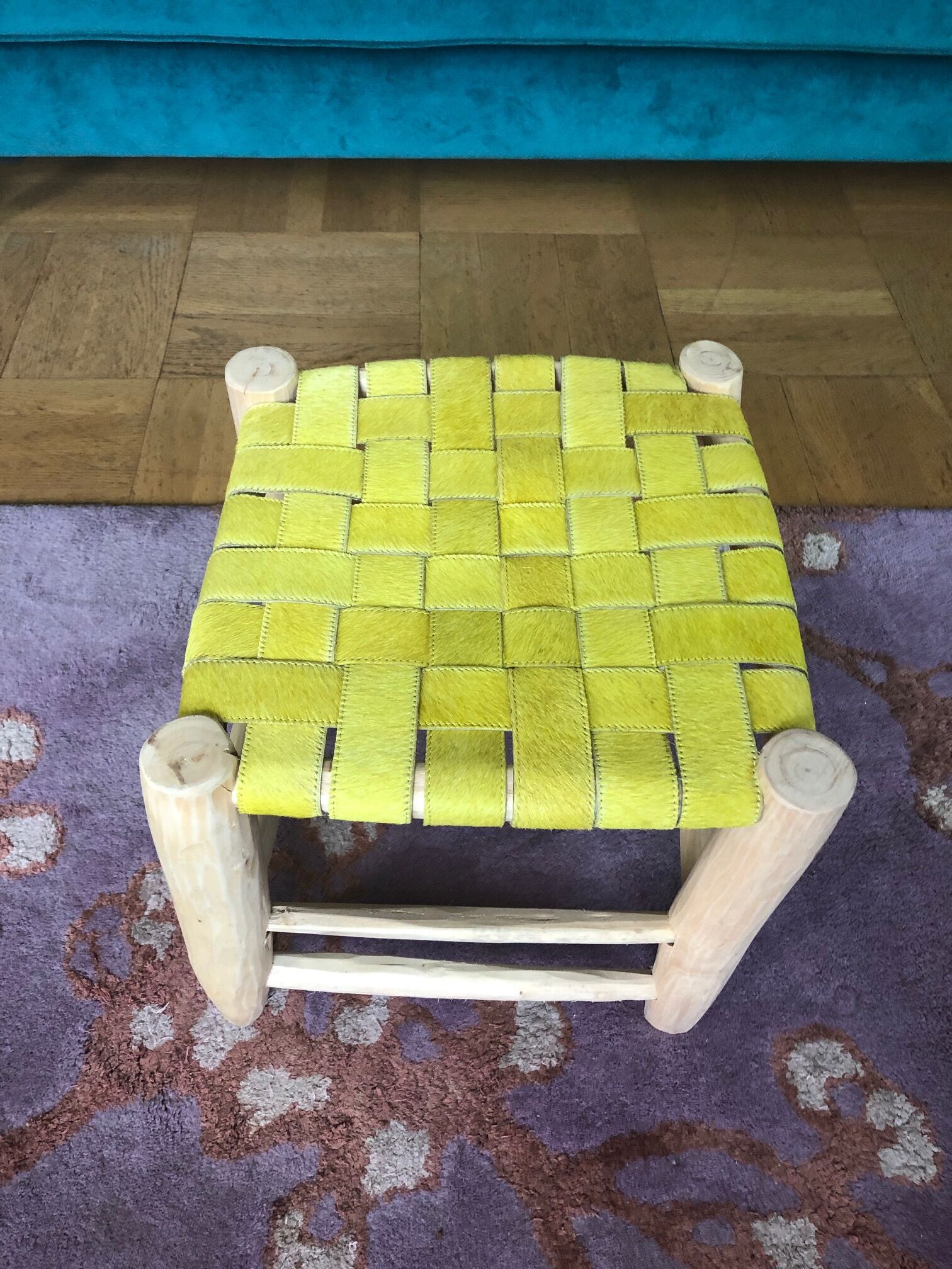 Yellow leather tab