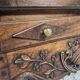 Glass-fronted walnut cabinet – 18th century – Verriau