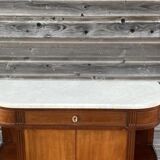 Mahogany console and mahogany veneer