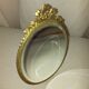 Miroir biseauté en laiton doré vintage -17x23cm
