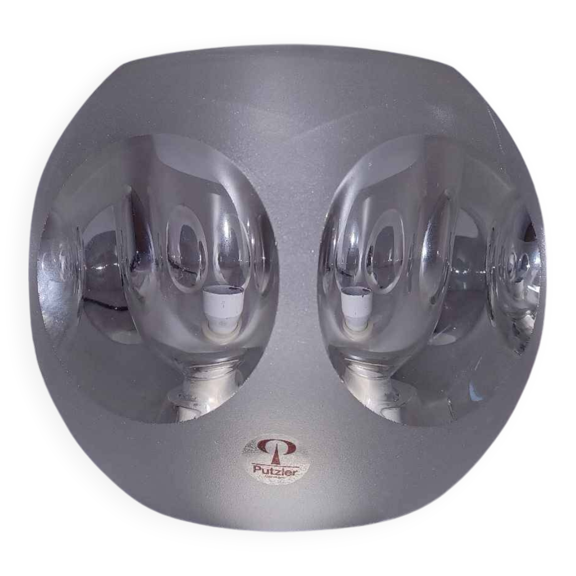 Glass table lamp by Peill and Putzler, 1970s