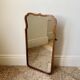 Antique scallop edged wall mirror c.1920-30s