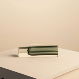 Black "Hexagone" vase by Flavio Poli for Seguso 70's