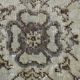 Tapis persan floral vert clair et marron