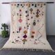 Large Colorful Abstract Moroccan Rug with Berber Symbols 300x200cm