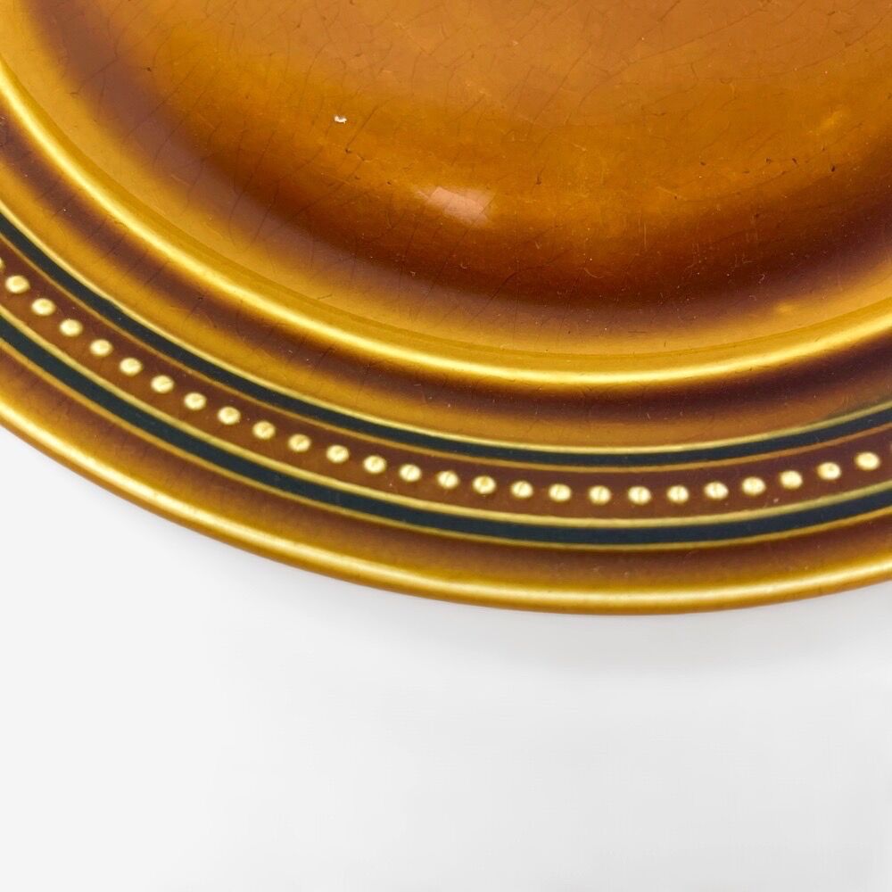 6 flat plates earthenware of Saint Amand model Toulouse