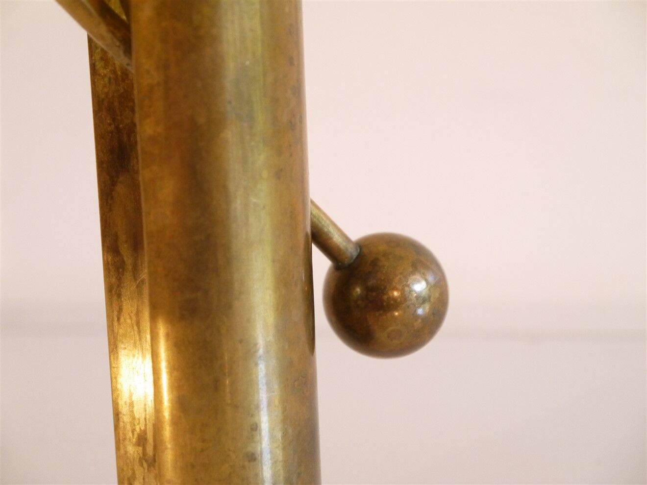 Brass candle holder by Pierre Forsell for Skultuna 1960