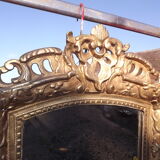 19 th wood and Stuk gold mirror