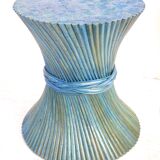 Table bamboo Mc Guire blue lazure