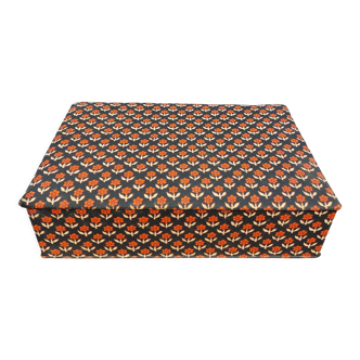 70s fabric storage box