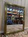 Miroir de bistro en laiton 1900