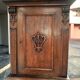 Wall-mounted or freestanding accent furniture, carved solid wood, chalet decor...