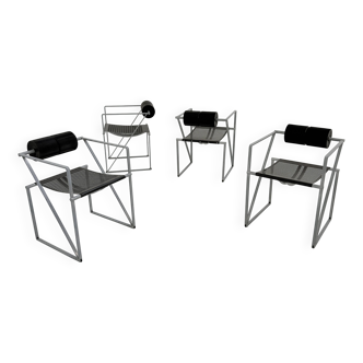 Lot de 4 Chaises Seconda par Mario Botta pour Alias, 1980