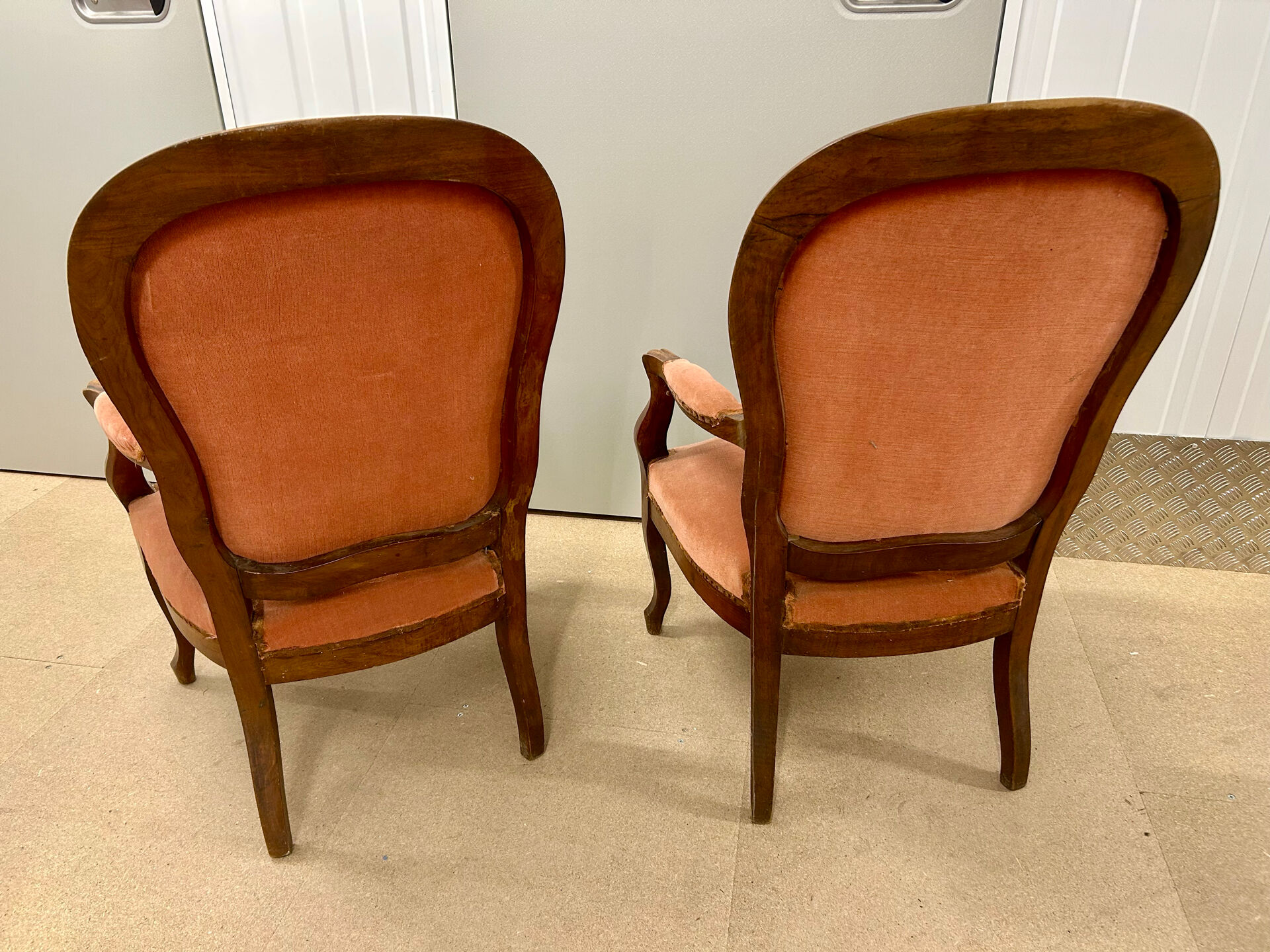 Pair of Voltaire armchairs in the Napoléon III style (19th century)